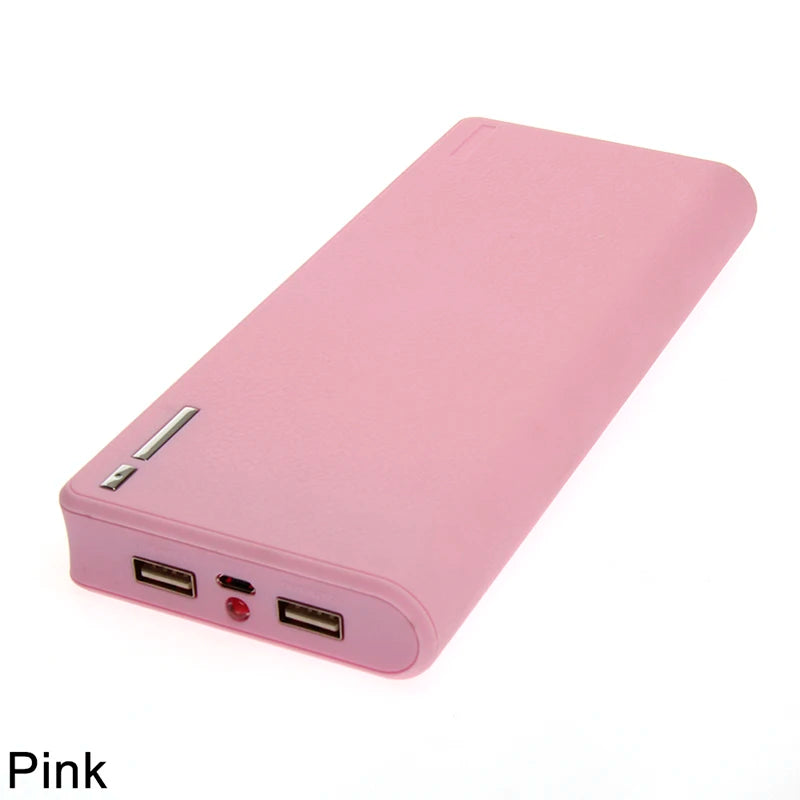 USB Power Bank Charger Case DIY Pack 6Pcs 18650 Battery Holder for Mobile Phone Hot