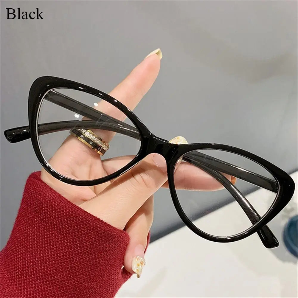 Blue Light Glasses Women PC Frame Resin Lens anti Blue Light Blocking Radiation Trend Clear Lenses Transparent Optical Spectacle