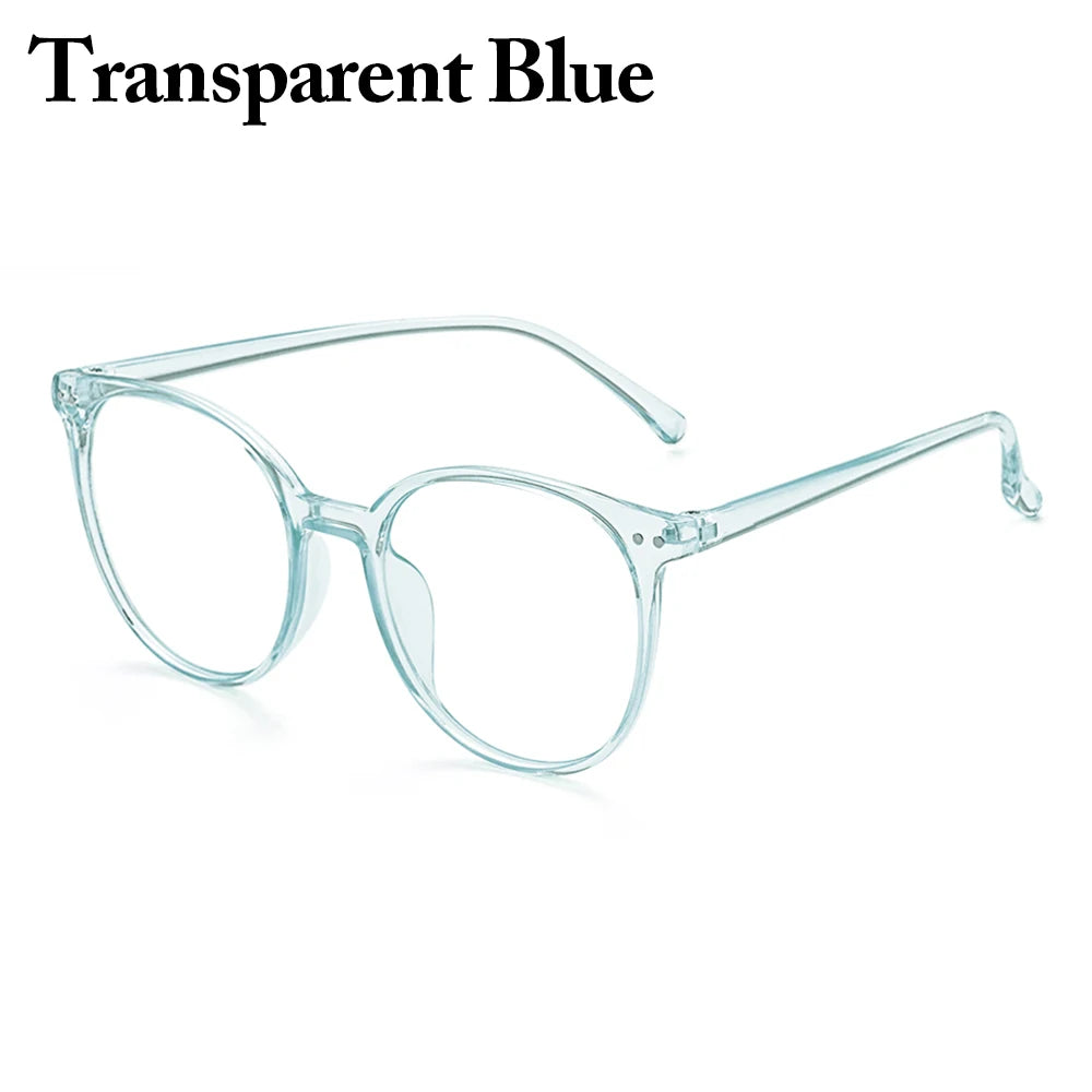 Blue Light Glasses Women PC Frame Resin Lens anti Blue Light Blocking Radiation Trend Clear Lenses Transparent Optical Spectacle