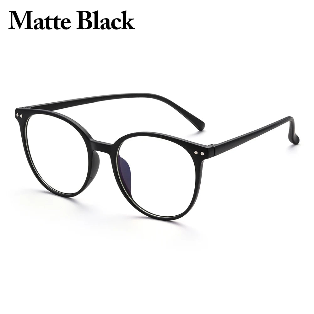 Blue Light Glasses Women PC Frame Resin Lens anti Blue Light Blocking Radiation Trend Clear Lenses Transparent Optical Spectacle