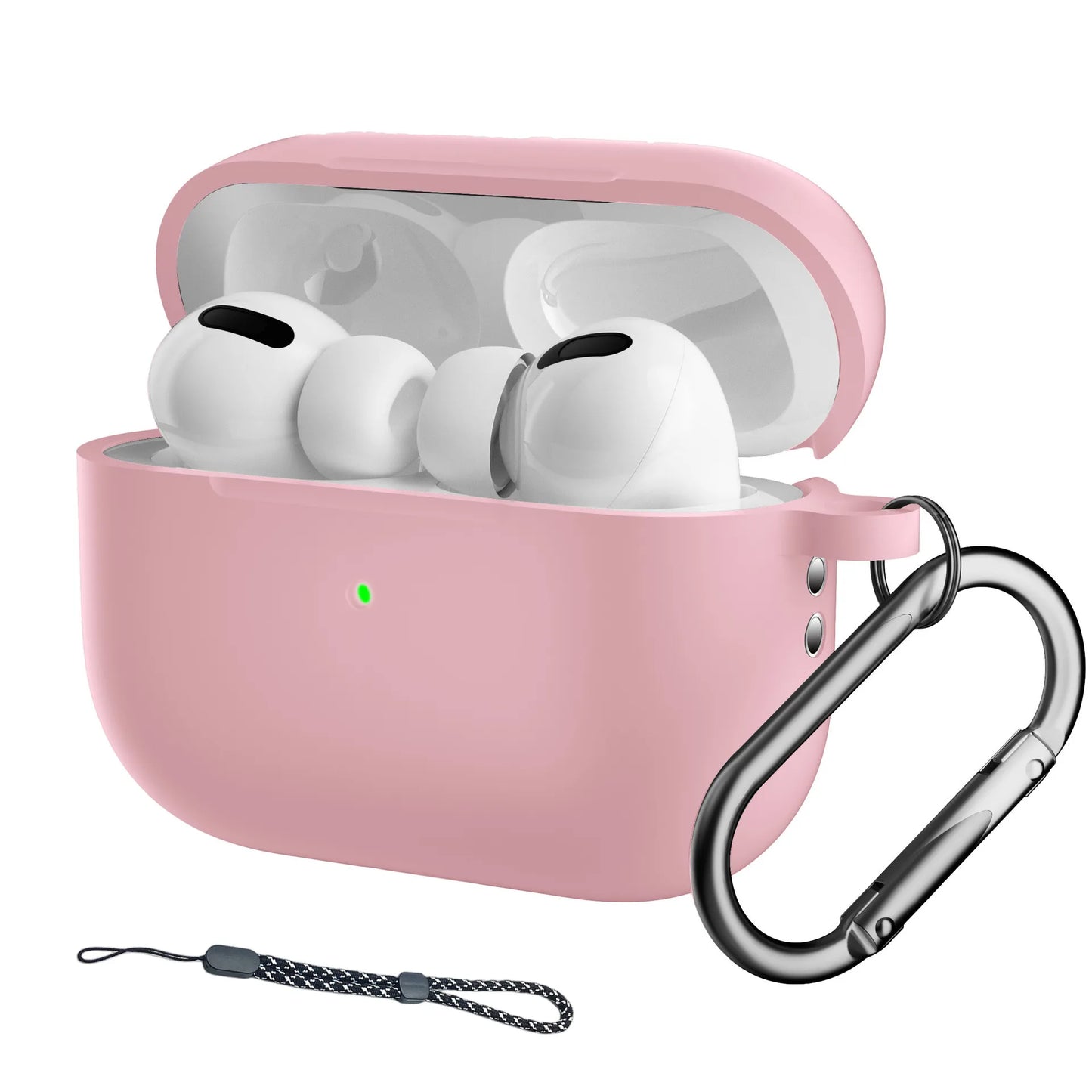 For Airpods Pro 2 Case with Keychain/Hand Strap Earphone Protector Silicone Headphone Accessories Cover for Airpods Pro 2 Cases