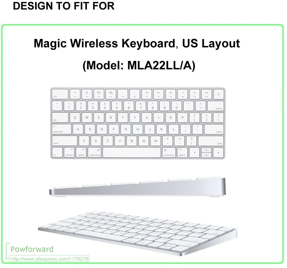 For Imac Wired Apple Keyboard A1243 A1843 MB110LL/B with Numeric Keypad US Version Silicone Keyboard Cover Protector Skin