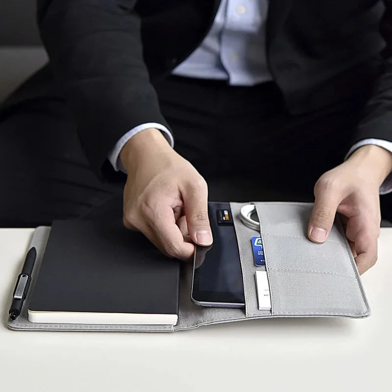 Youpin  A5 Notebook Smart Home Noble Paper PU Card Slot Wallet Book for Office Travel with a Gift