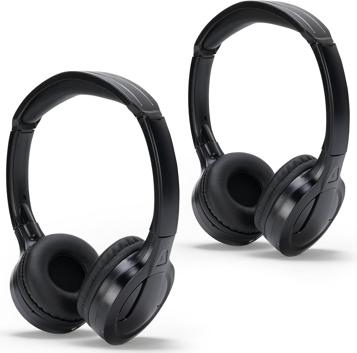 2 Channel Cordless IR Headset Foldable Headphones,Infrared Headphones IR Stereo O Headphone Earphone for Car Headrest DVD