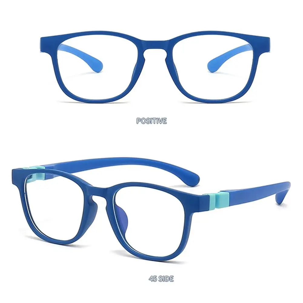 Kids Anti-Blue Light Glasses Removable Silicone Children Boys Girls Computer Eyeglasses Ultra Light Frame Eye Protection Eyewear