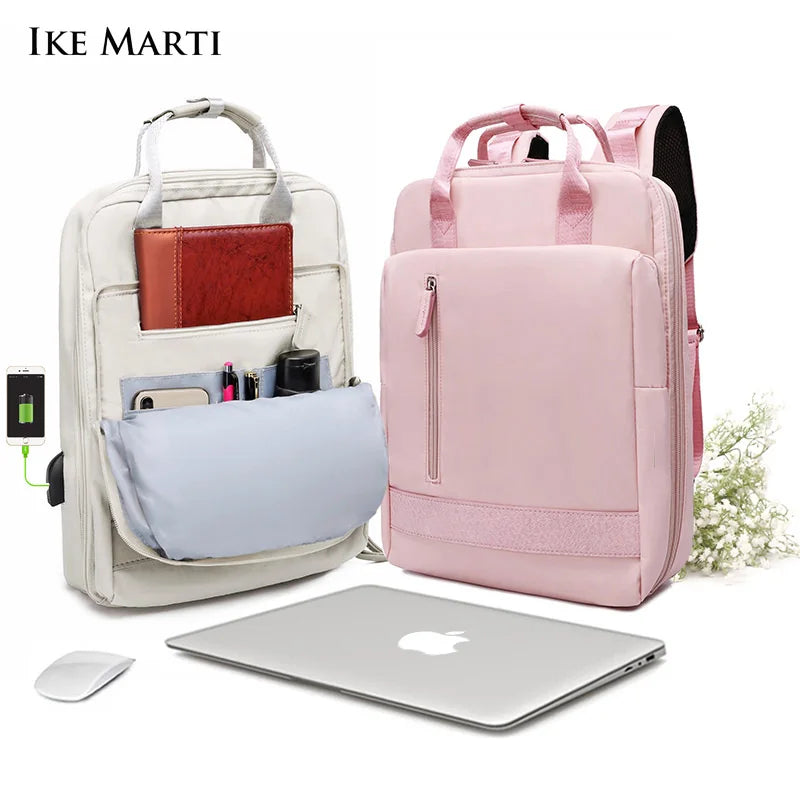 Women Backpacks Daypack School Bag Girl Fashion Sac a Dos Femme 2021 Man Waterproof Charging 15.6 Inch Laptop Backpack
