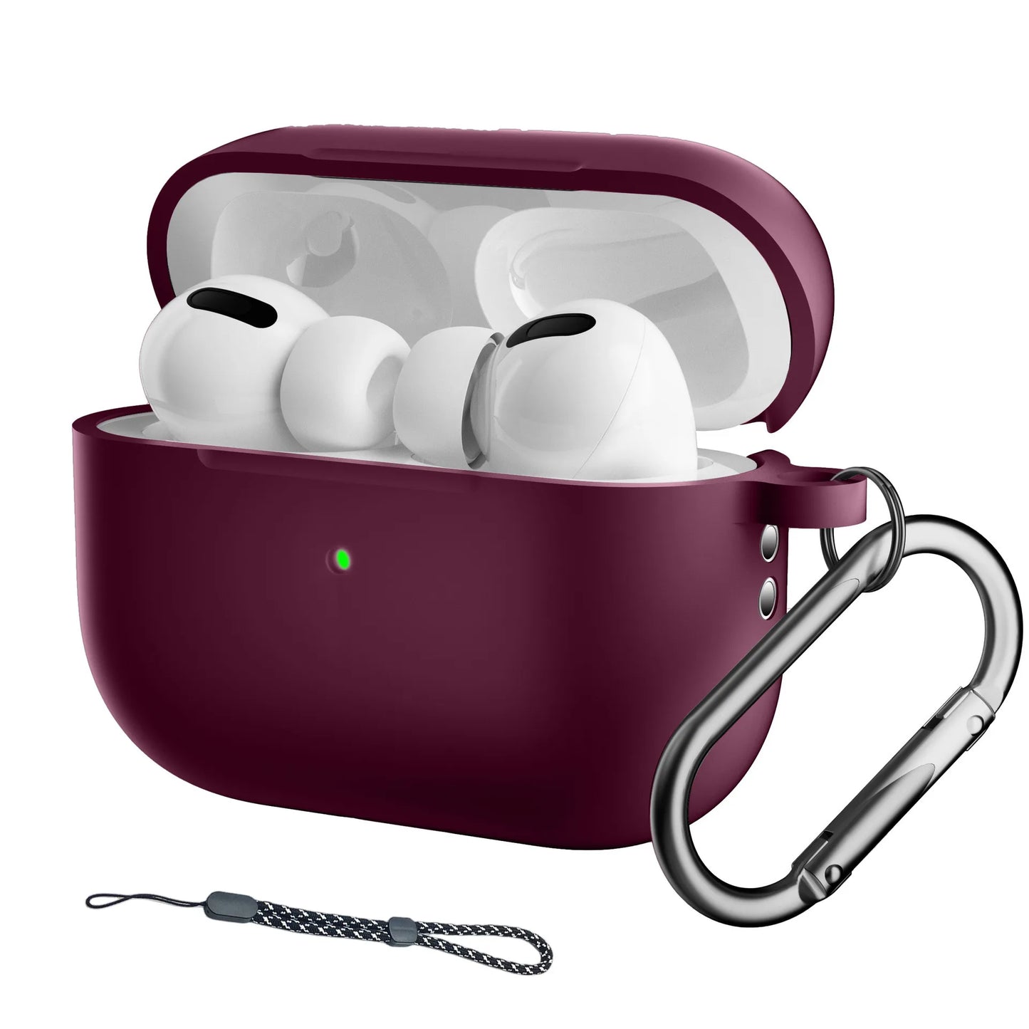 For Airpods Pro 2 Case with Keychain/Hand Strap Earphone Protector Silicone Headphone Accessories Cover for Airpods Pro 2 Cases