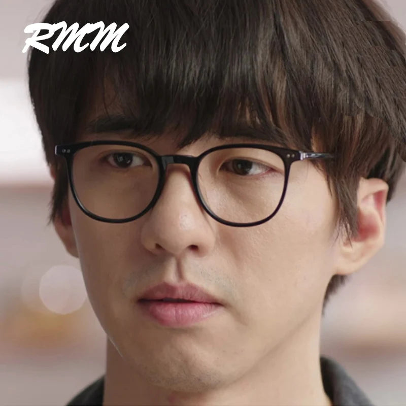 RMM Retro Square round Frame Plain Glasses anti Blue Light Glasses Women&Men Optical Spectacle Glasses Myopia Eyeglasses Frames