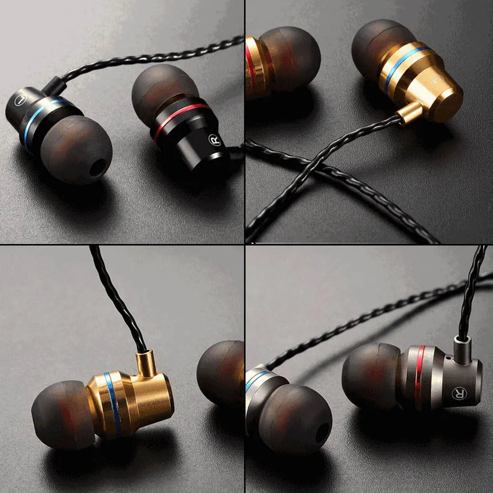 In-Ear Headphones for Xiaomi Earphone for Phone Stereo Bass Headset Metal Wired Earphone Hifi Headphones Mic for Samsung