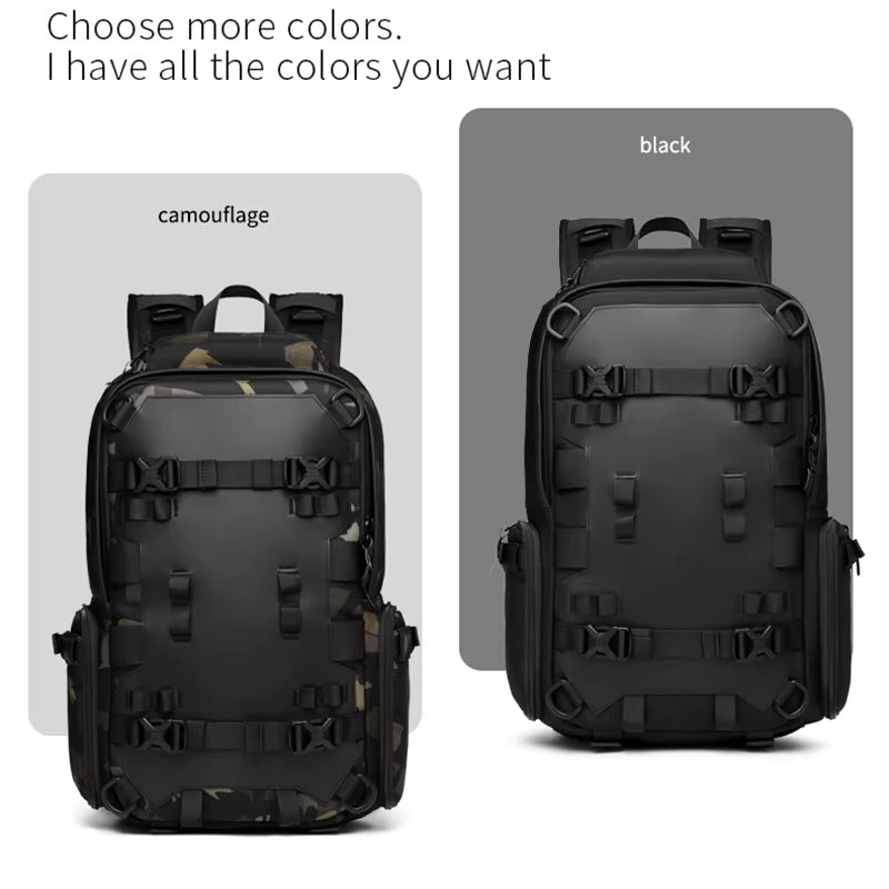17.3 Inch Laptop Backpack for Men Nylon Travel Backpack Outdoor Waterproof Rider Cycling Sports Motorcycle Helmet Backpack