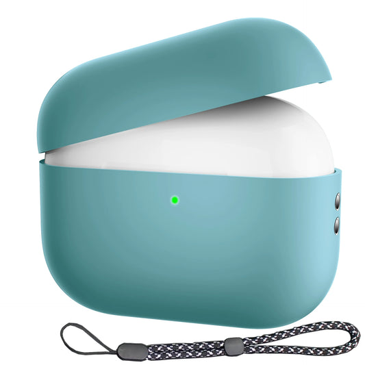 For Airpods Pro 2 Case with Keychain/Hand Strap Earphone Protector Silicone Headphone Accessories Cover for Airpods Pro 2 Cases
