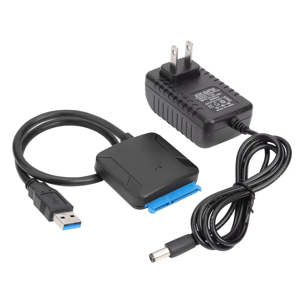 Portable USB 3.0 to SATA Convert Cable Durable Fast Transmission Support 2.5/3.5 Inch External SSD HDD Hard Drive Adapter