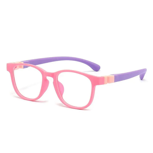 Kids Anti-Blue Light Glasses Removable Silicone Children Boys Girls Computer Eyeglasses Ultra Light Frame Eye Protection Eyewear