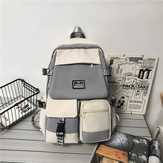 Fashion Schoolbag Female Student Backpack Large Capacity Boy Backpack Computer Bag Femal School Backpack without Pedant
