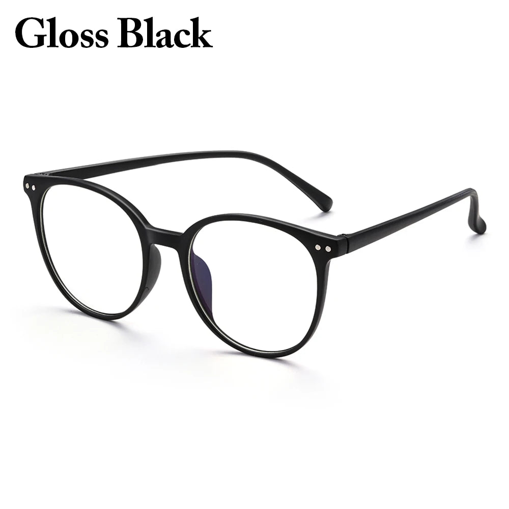 Blue Light Glasses Women PC Frame Resin Lens anti Blue Light Blocking Radiation Trend Clear Lenses Transparent Optical Spectacle