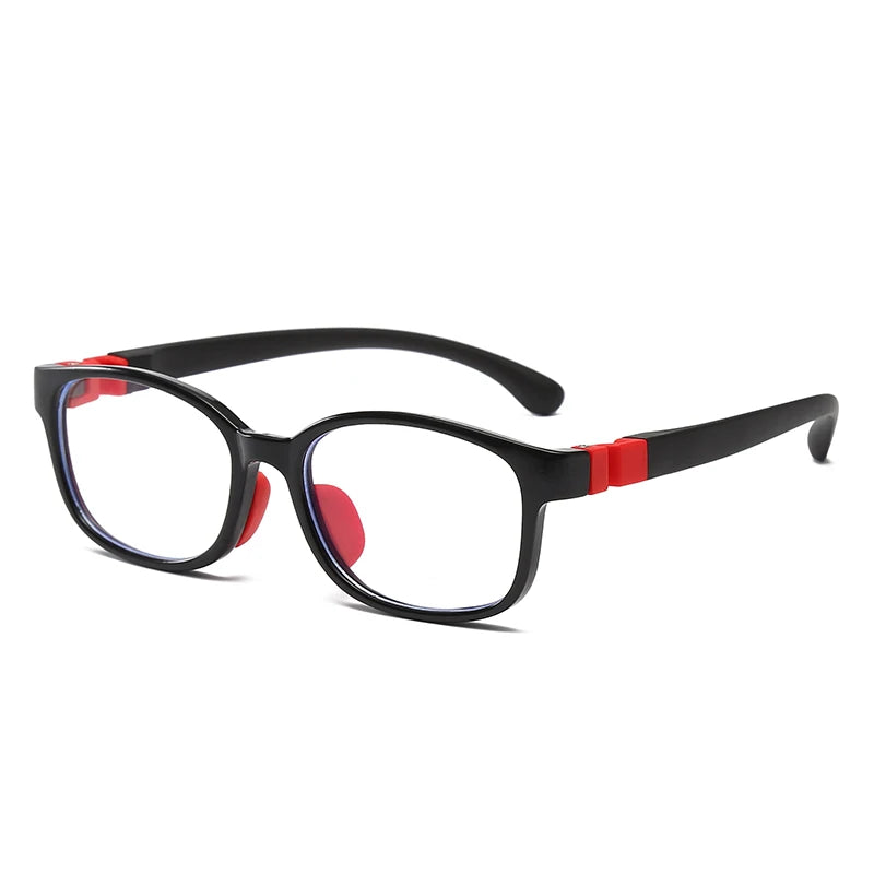 Anti Blue Light Kids Glasses Children Boy Girls Computer Transparent Blocking Reflective Eyeglasses Silicone Soft Frame Eyewear
