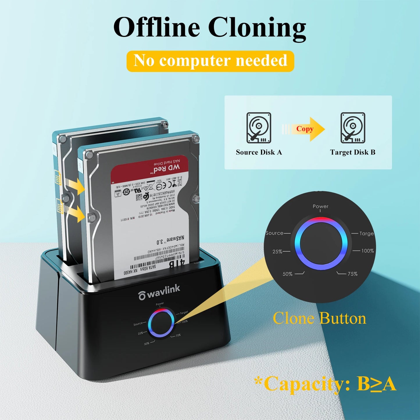 HDD Docking Station Sata Hard Drive Enclosure SATA to USB 3.0 Adapter UASP for 2.5 3.5 SSD Disk Case HD Box Dock