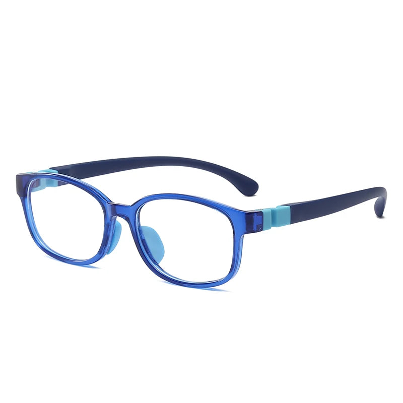 Anti Blue Light Kids Glasses Children Boy Girls Computer Transparent Blocking Reflective Eyeglasses Silicone Soft Frame Eyewear