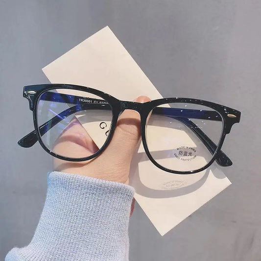 Glasses Ultralight Retro Transparent Frame Plain Men Women anti Blue Light Glasses Party Decorate Eyeglasses Fake Glasses