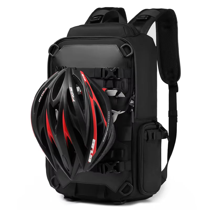 17.3 Inch Laptop Backpack for Men Nylon Travel Backpack Outdoor Waterproof Rider Cycling Sports Motorcycle Helmet Backpack