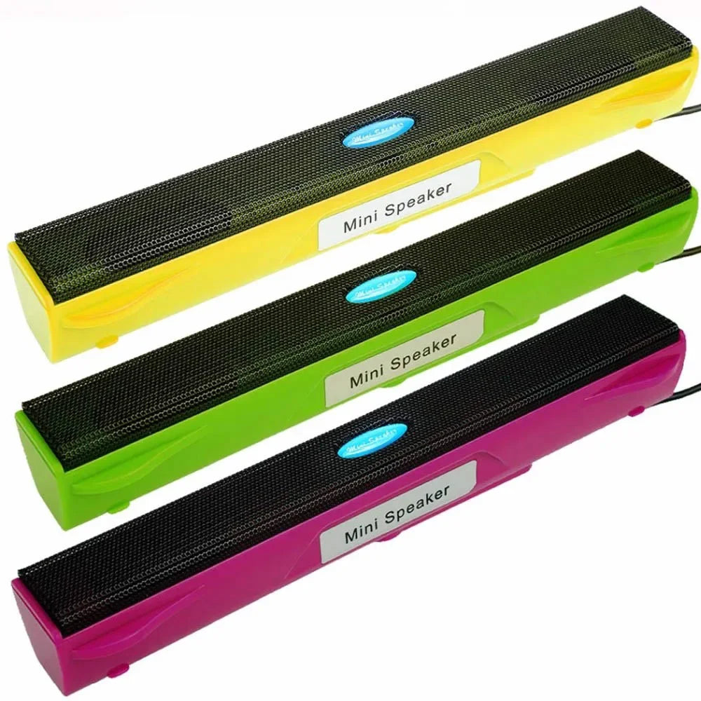 Portable USB Wired Computer Speaker Audio Music Player Speakers Amplifier Loudspeaker Compact 3.5Mm Jack Laptop Computer