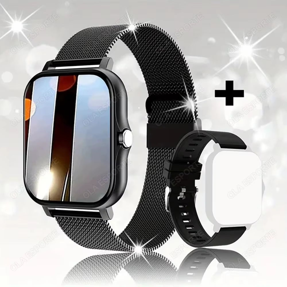 2025 New Smart Watch Women Men Lady Gift Sport Fitness Watches Heart Rate Monitor Waterproof Smartwatch for Phones Android IOS