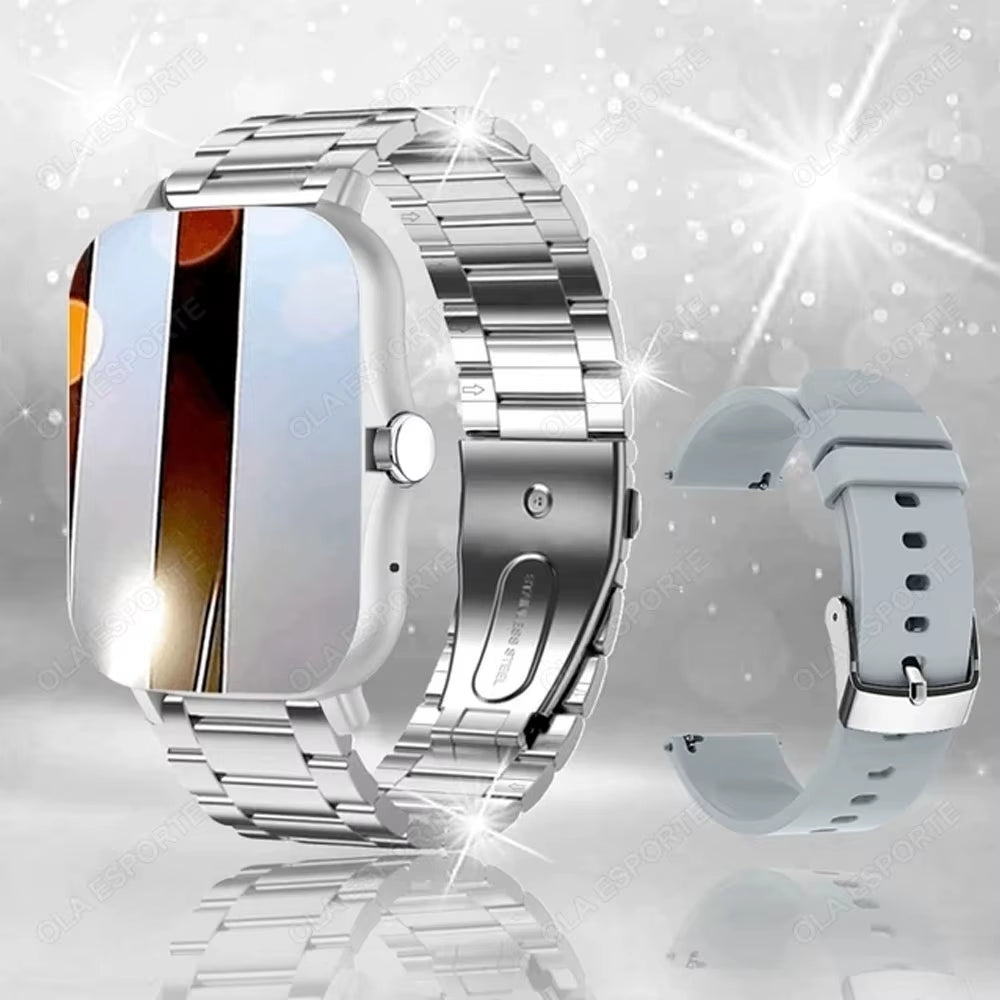 2025 New Smart Watch Women Men Lady Gift Sport Fitness Watches Heart Rate Monitor Waterproof Smartwatch for Phones Android IOS