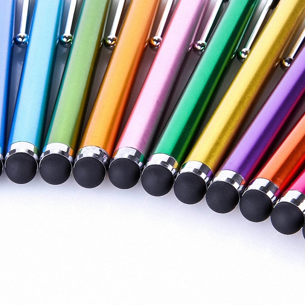 10Pcs/Set Capacitive Pen Colorful Metal Touch Screen Stylus Pens for Iphone XR XS MAX Samsung Smart Phone Tablet Drop Shipping