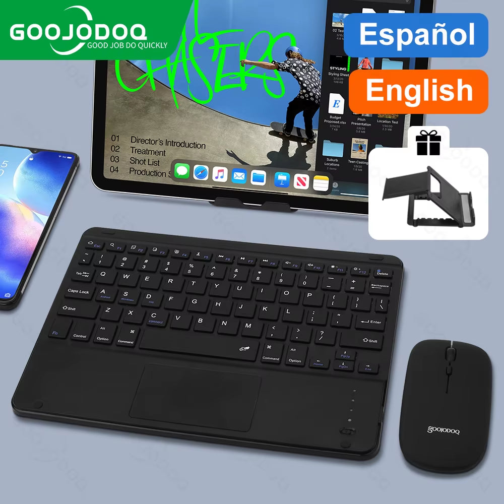 Bluetooth Keyboard for Ipad Pro 11Mini Bluetooth Teclado Wireless Keyboard and Mouse for Samsung Xiaomi Touchpad Ipad Keyboards