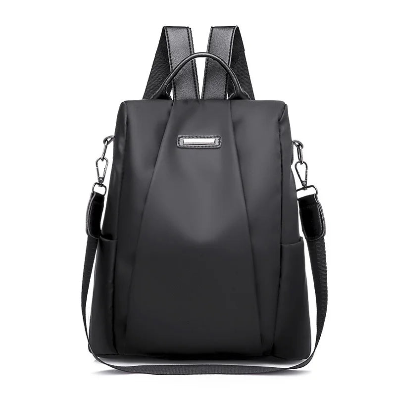 Spot Goods Women'S Shoulder Backpack / Oxford Backpack in Solid Color and Large Anti-Theft Capacity