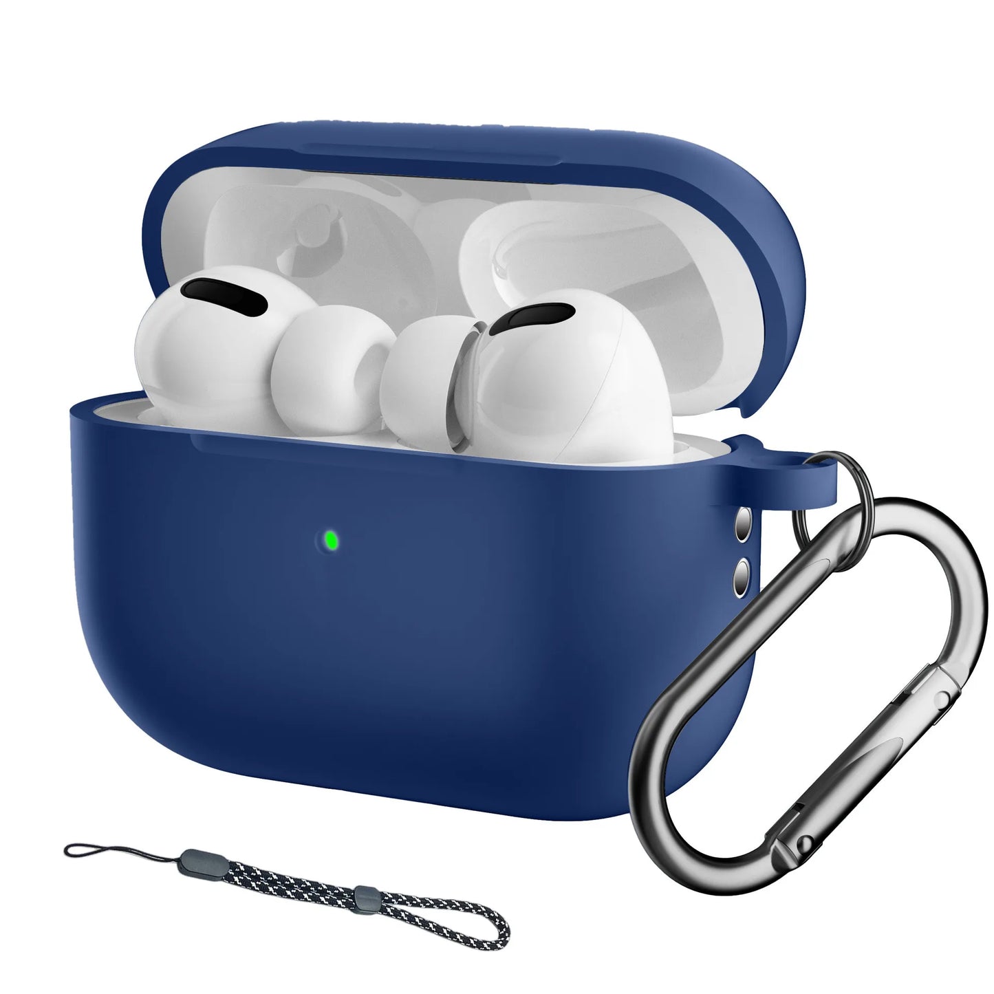 For Airpods Pro 2 Case with Keychain/Hand Strap Earphone Protector Silicone Headphone Accessories Cover for Airpods Pro 2 Cases