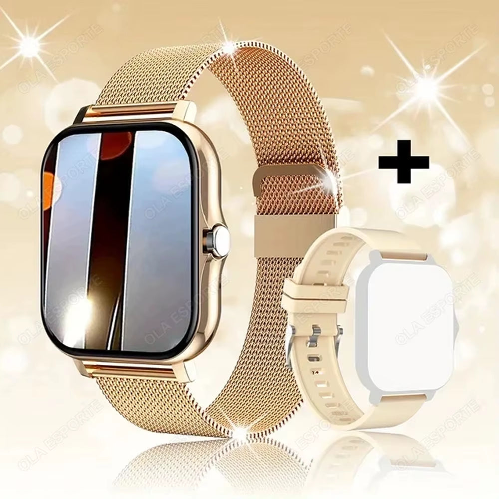2025 New Smart Watch Women Men Lady Gift Sport Fitness Watches Heart Rate Monitor Waterproof Smartwatch for Phones Android IOS