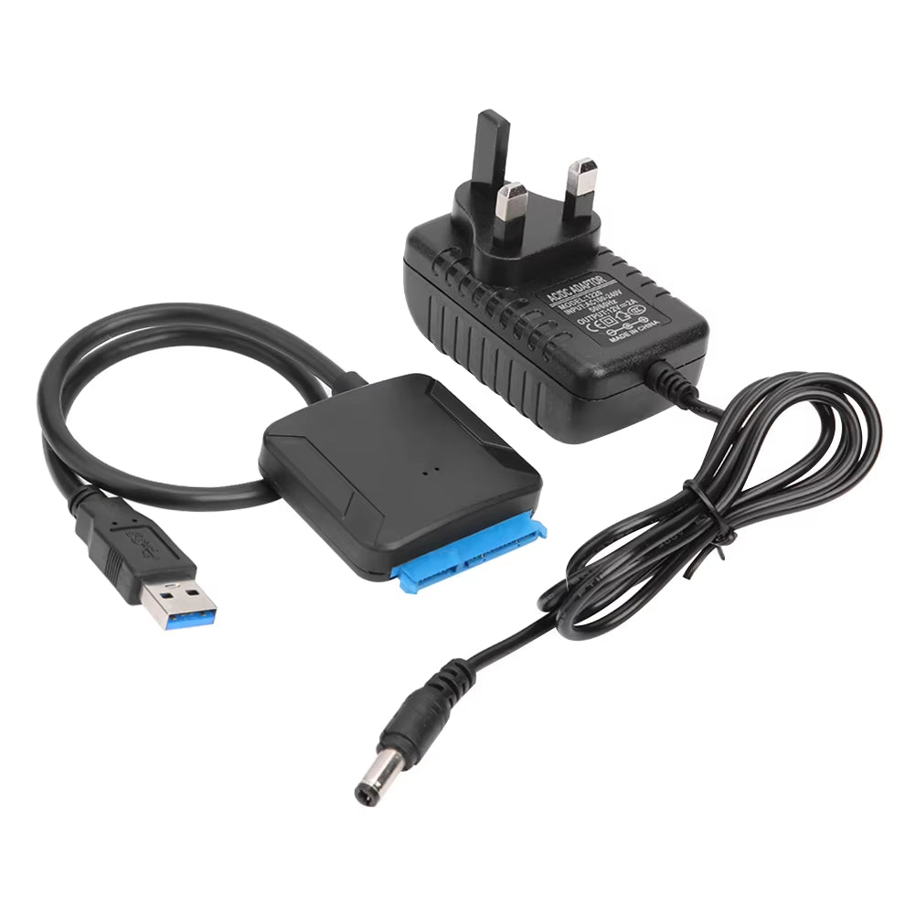 Portable USB 3.0 to SATA Convert Cable Durable Fast Transmission Support 2.5/3.5 Inch External SSD HDD Hard Drive Adapter