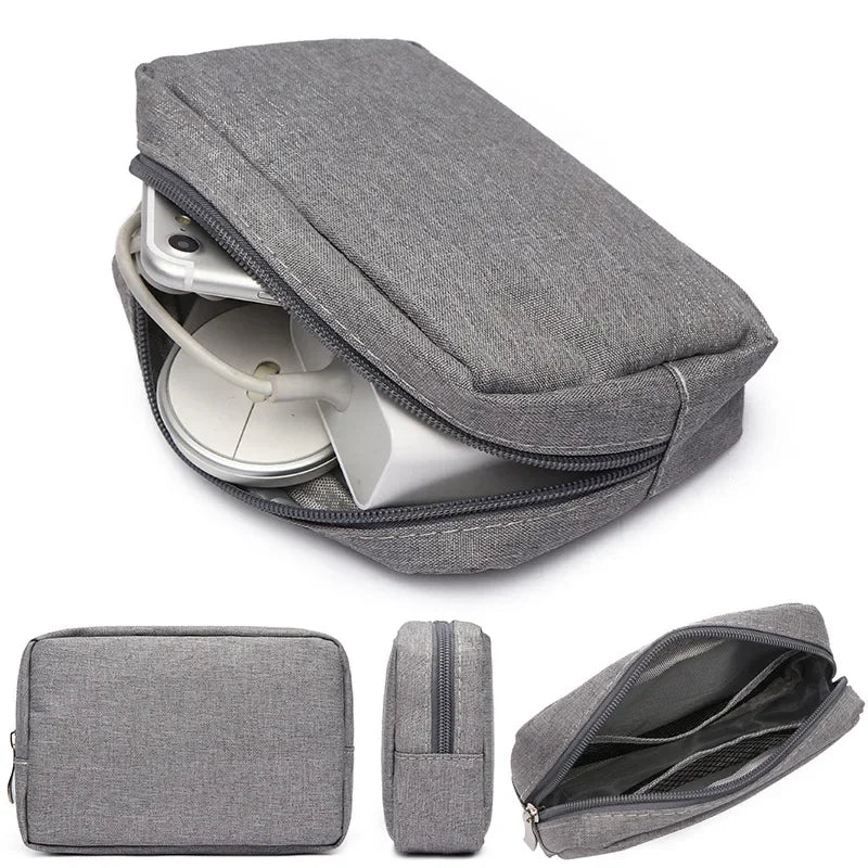 Storage Bag Cable Cord Organizer Travel Bag Small Electronics SD Card Power Bank Storage Bag