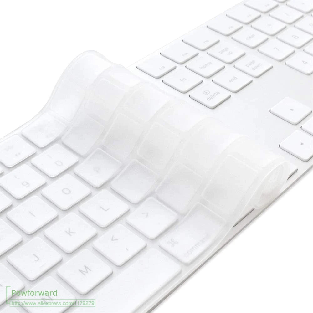 For Imac Wired Apple Keyboard A1243 A1843 MB110LL/B with Numeric Keypad US Version Silicone Keyboard Cover Protector Skin