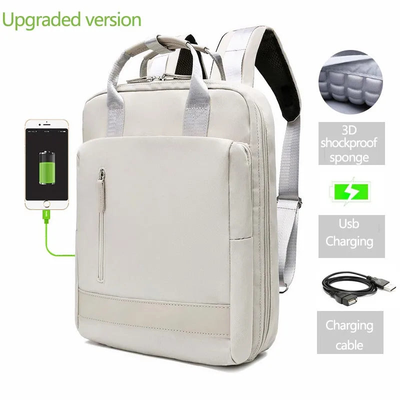 Women Backpacks Daypack School Bag Girl Fashion Sac a Dos Femme 2021 Man Waterproof Charging 15.6 Inch Laptop Backpack