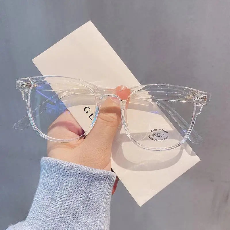 Glasses Ultralight Retro Transparent Frame Plain Men Women anti Blue Light Glasses Party Decorate Eyeglasses Fake Glasses