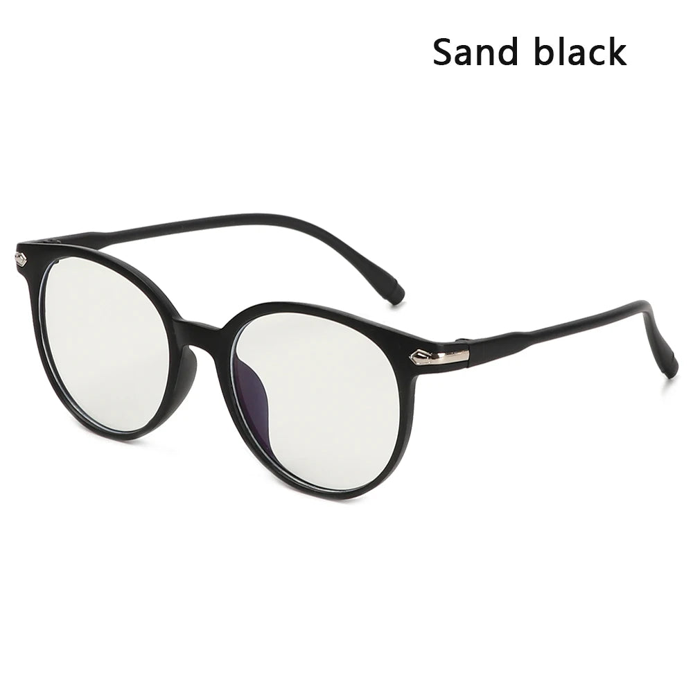 Blue Light Glasses Women PC Frame Resin Lens anti Blue Light Blocking Radiation Trend Clear Lenses Transparent Optical Spectacle