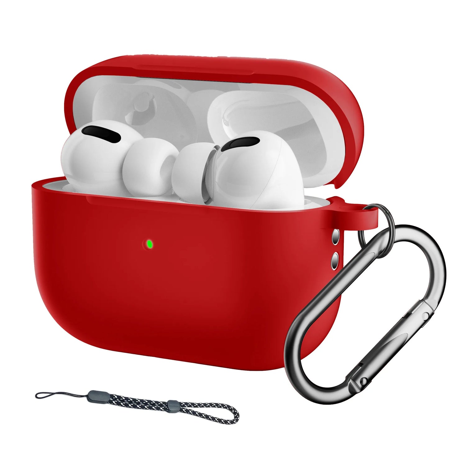 For Airpods Pro 2 Case with Keychain/Hand Strap Earphone Protector Silicone Headphone Accessories Cover for Airpods Pro 2 Cases