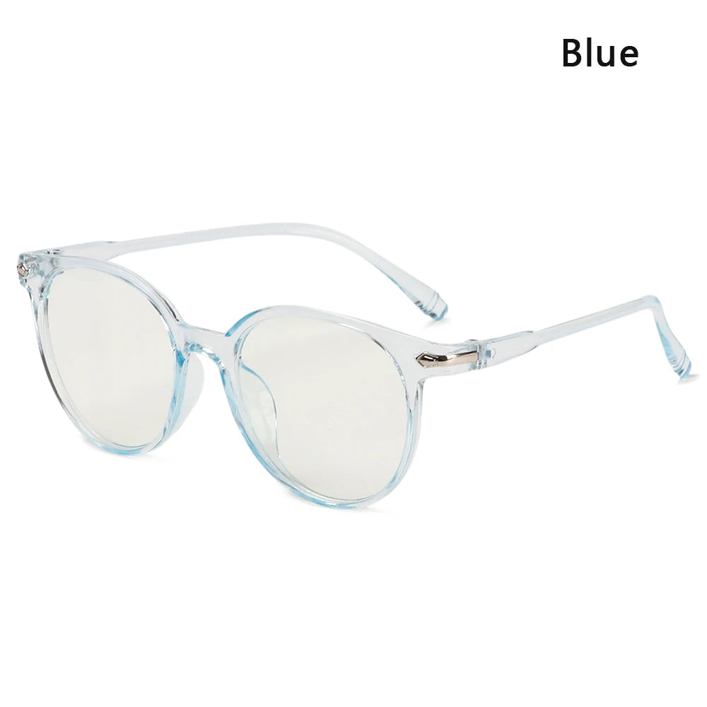 Blue Light Glasses Women PC Frame Resin Lens anti Blue Light Blocking Radiation Trend Clear Lenses Transparent Optical Spectacle
