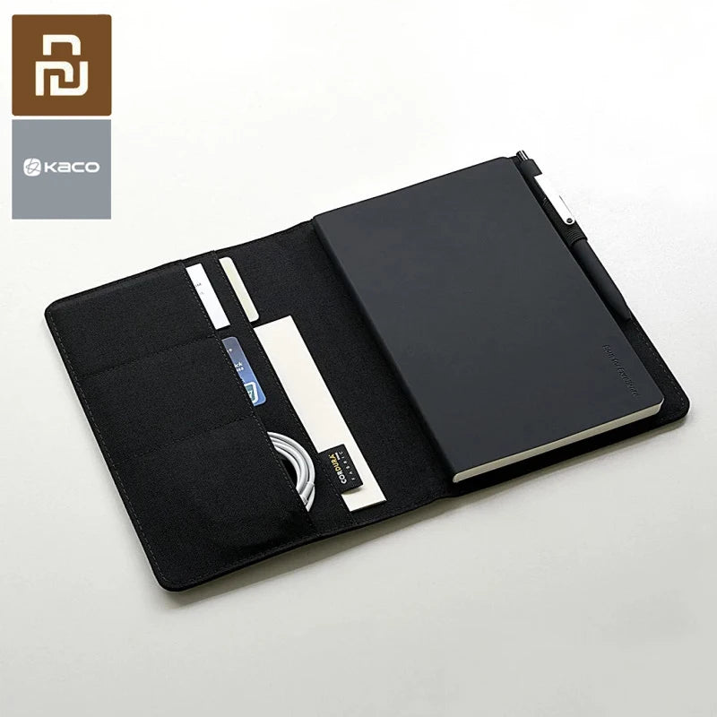Youpin  A5 Notebook Smart Home Noble Paper PU Card Slot Wallet Book for Office Travel with a Gift