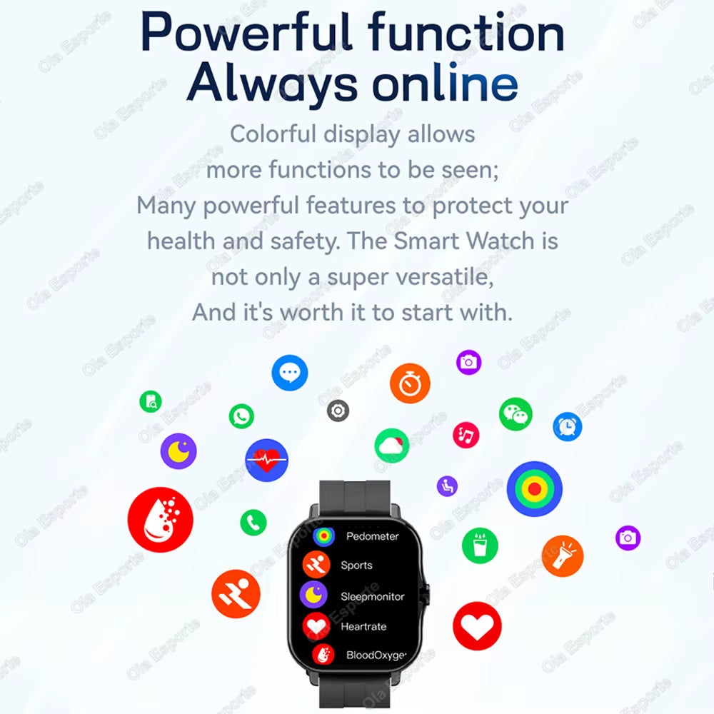 2025 New Smart Watch Women Men Lady Gift Sport Fitness Watches Heart Rate Monitor Waterproof Smartwatch for Phones Android IOS