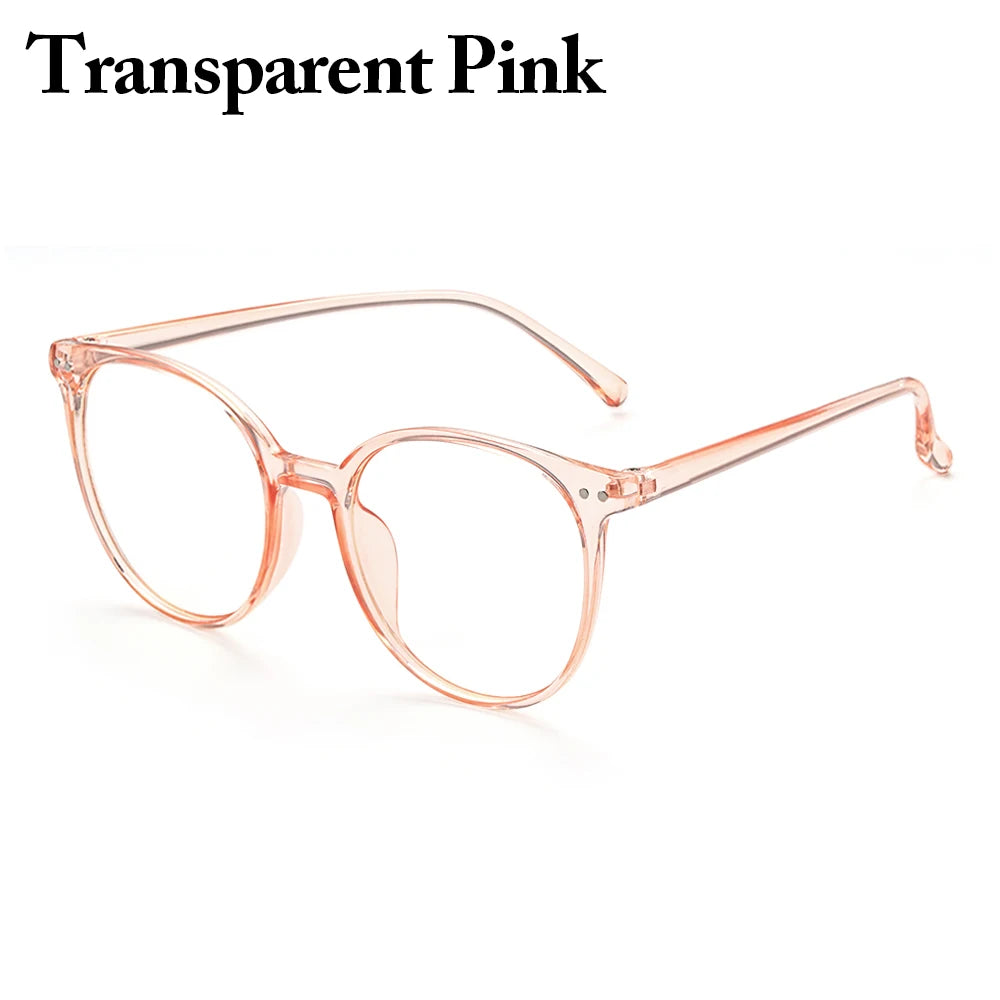 Blue Light Glasses Women PC Frame Resin Lens anti Blue Light Blocking Radiation Trend Clear Lenses Transparent Optical Spectacle