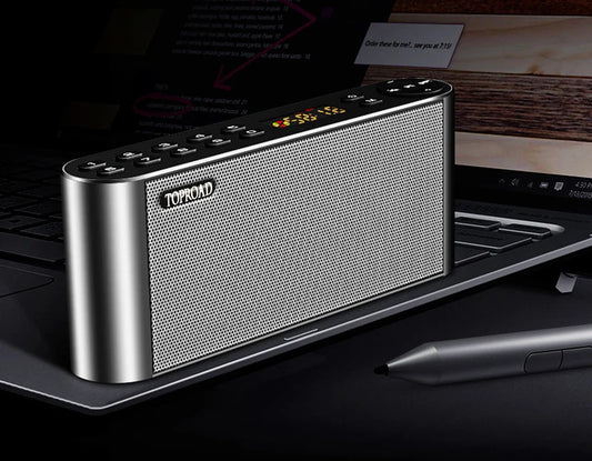 HIFI Bluetooth Speaker Portable Wireless Super Bass Dual Speakers Soundbar with Mic TF FM Radio USB Sound Box