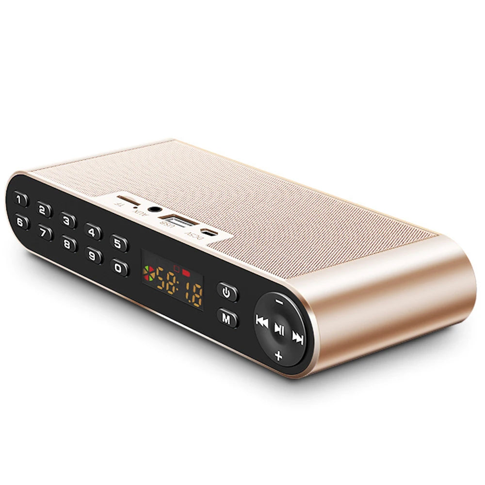HIFI Bluetooth Speaker Portable Wireless Super Bass Dual Speakers Soundbar with Mic TF FM Radio USB Sound Box