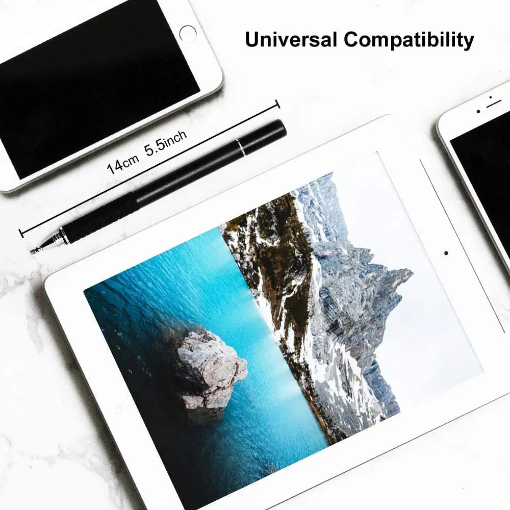 2 in 1 Fiber Stylus Pen Drawing Tablet Pens Capacitive Screen Caneta Touch Pen for Mobile Phone Smart Pen Accessories