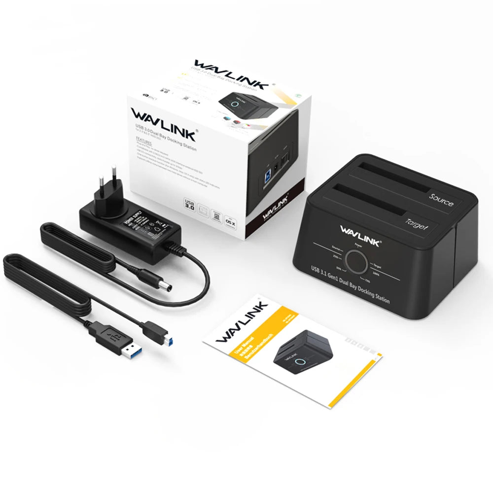 HDD Docking Station Sata Hard Drive Enclosure SATA to USB 3.0 Adapter UASP for 2.5 3.5 SSD Disk Case HD Box Dock