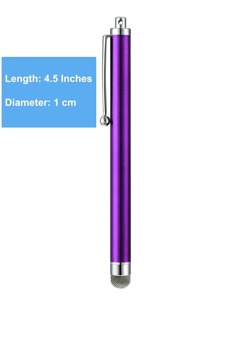 10Pcs/Set Mesh Fiber Capacitive Stylus Pen Metal Touch Screen Pens for All Capacitive Screen Smart Phone Tablet Drop Shipping