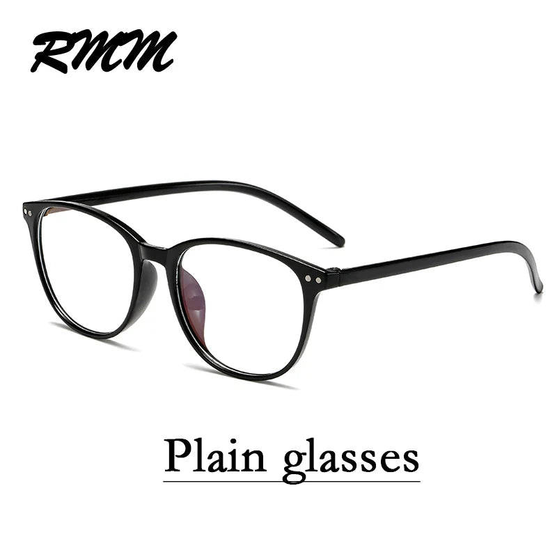 RMM Retro Square round Frame Plain Glasses anti Blue Light Glasses Women&Men Optical Spectacle Glasses Myopia Eyeglasses Frames