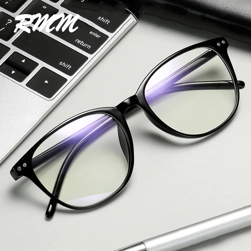 RMM Retro Square round Frame Plain Glasses anti Blue Light Glasses Women&Men Optical Spectacle Glasses Myopia Eyeglasses Frames